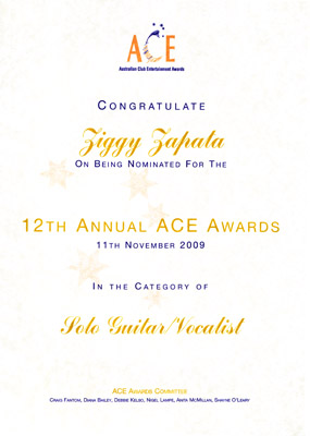 ACE Awards nomination 2009
